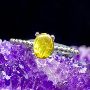 Nhẫn Thạch Anh Tóc Vàng #NTV-A20-022