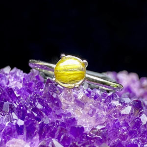 Nhẫn Thạch Anh Tóc Vàng #NTV-A20-031