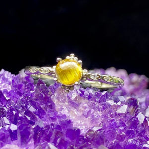 Nhẫn Thạch Anh Tóc Vàng #NTV-A30-007