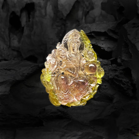 Mặt Quan Thế Âm Bồ Tát Tourmaline #MTM0014 1