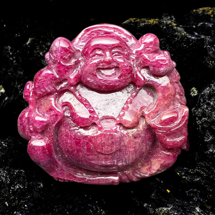 Mặt Phật Di Lặc Ruby #MRB-0321-01