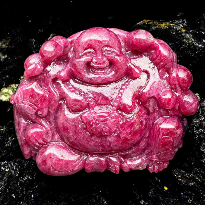 Mặt Phật Di Lặc Ruby #MRB-0321-02