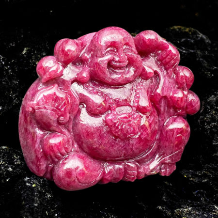 Mặt Phật Di Lặc Ruby #MRB-0321-02 2