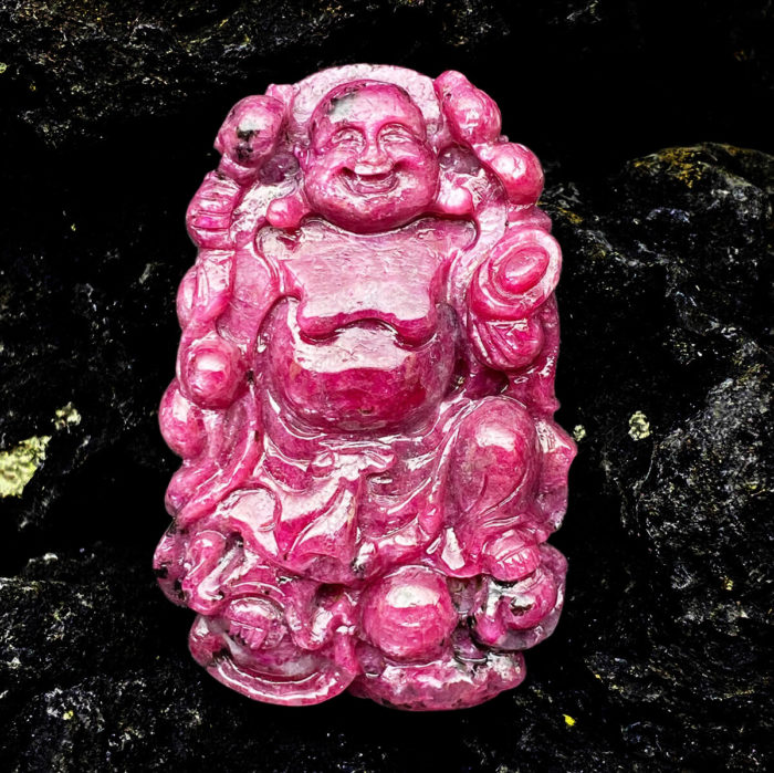 Mặt Phật Di Lặc Ruby #MRB-0321-03