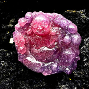 Mặt Phật Di Lặc Ruby Cộng Sinh Sapphire Lục Yên #MRB-0321-09 1