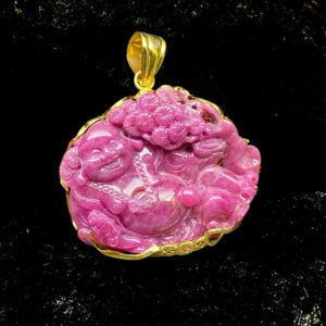 Mặt Phật Di Lặc Ruby Lục Yên #MRBLY-0330-04