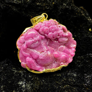 Mặt Phật Di Lặc Ruby Lục Yên #MRBLY-0330-04 3