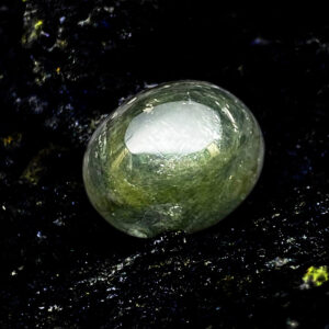 Mặt Nhẫn Đá Sapphire Xanh Chuối #MSP-0321-02