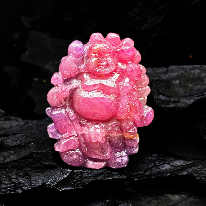Mặt Phật Di Lặc Ruby Tự Nhiên #MRB-0404-01
