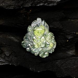 Mặt Hồ Ly Đá Sapphire Tự Nhiên #MSP-0404-04