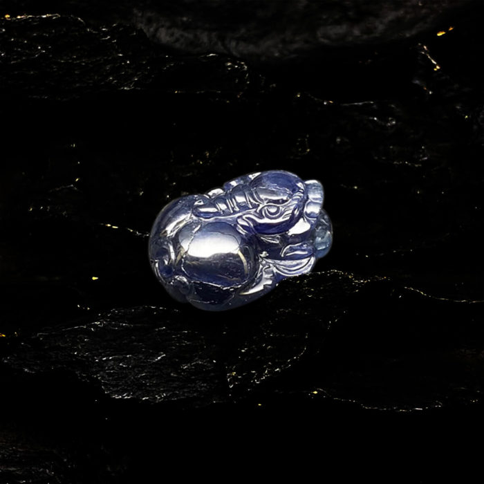 Mặt Tỳ Hưu Đá Sapphire Tự Nhiên #MSP-0406-08