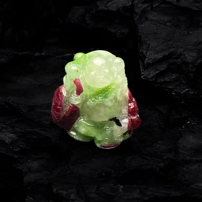 Mặt Phật Di Lặc Ruby Zoisite Thiên Nhiên #MRB-0519-02