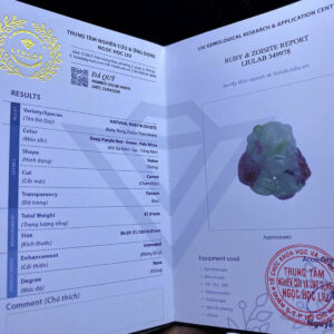 Mặt Phật Di Lặc Ruby Zoisite Thiên Nhiên #MRB-0519-02 2