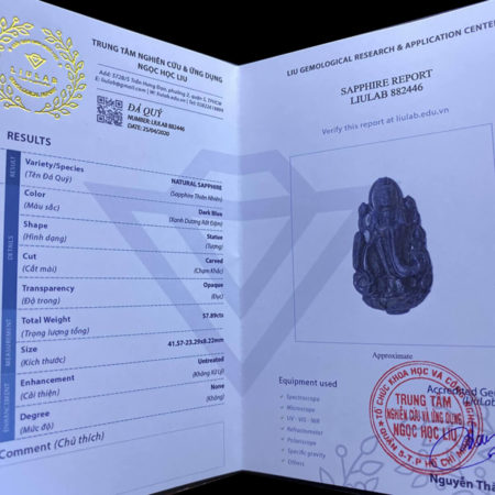 Mặt Quan Thế Âm Bồ Tát Sapphire #MSP-0519-04 2