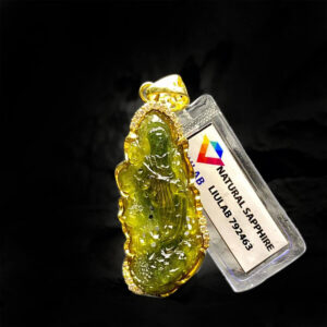 Mặt Quan Thế Âm Bồ Tát Cưỡi Rồng Sapphire #MSP-0519-05