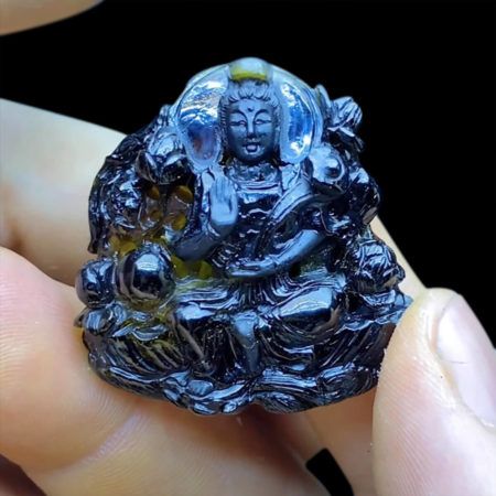 Mặt Quan Thế Âm Bồ Tát Tourmaline Lục Yên #MTM-0718-01