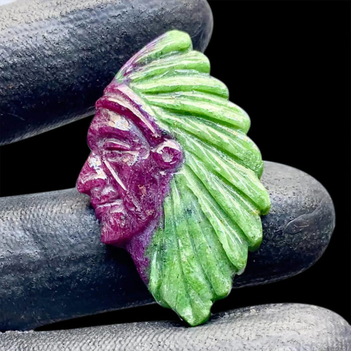 Mặt Thổ Dân Da Đỏ Ruby Name Phi #MRB-0811-01