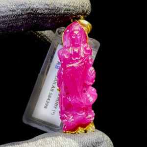 Mặt Quan Thế Âm Bồ Tát Ruby Tự Nhiên Thái Lan #MRB-0820-01