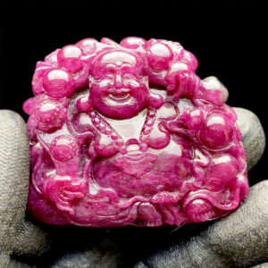 Mặt Phật Di Lặc Ruby Tự Nhiên #MRB-0826-03