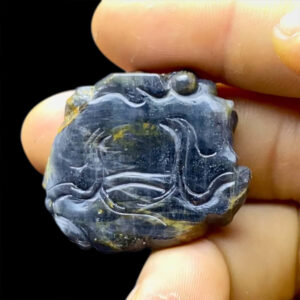 Mặt Phật Di Lặc Sapphire xám Yên Bái #MSP-0801-01 1