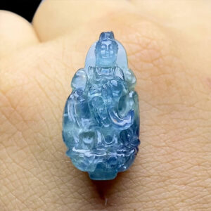 Mặt Quan Thế Âm Bồ Tát Sapphire Tự Nhiên #MSP-0801-02