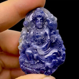 Mặt Quan Thế Âm Bồ Tát Sapphire Lục Yên #MSP-0801-04