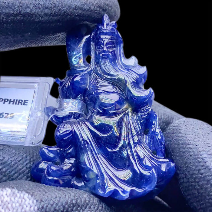 Mặt Quan Thánh Đế Quân Sapphire #MSP-0805-01