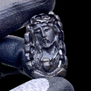 Mặt Chúa Giê Su Sapphire Đen #MSP-0807-03