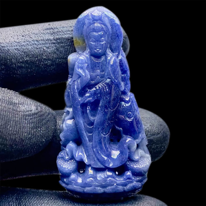 Mặt Quan Thế Âm Bồ Tát Sapphire Yên Bái #MSP-0811-02