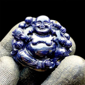 Mặt Phật Di Lặc Sapphire Xanh Hero #MSP-0815-03