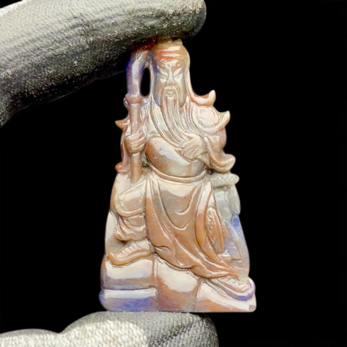 Mặt Quan Thánh Đế Quân Sapphire Lục Yên #MSP-0817-01
