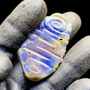 Mặt Quan Thế Âm Bồ Tát Cưỡi Rồng Sapphire Xanh Hero #MSP-0820-11 1