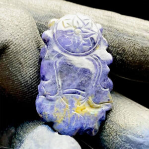 Mặt Phật Di Lặc Sapphire Xanh Hero #MSP-0825-02 1