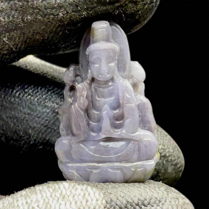 Mặt Quan Thế Âm Bồ Tát Toạ Sen Sapphire Yên Bái #MSP-0826-01