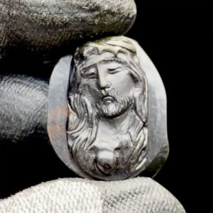 Mặt Chúa Giê Su Sapphire Đen #MSP-0826-02