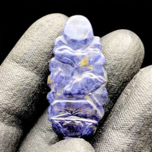 Mặt Quan Thế Âm Bồ Tát Toạ Sen Sapphire Xanh Hero #MSP-0826-03 1