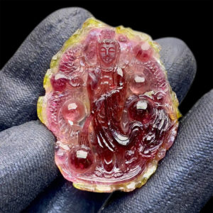 Mặt Quan Thế Âm Bồ Tát Tourmaline Lục Yên #MTM-0807-01