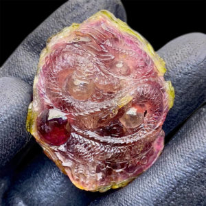 Mặt Quan Thế Âm Bồ Tát Tourmaline Lục Yên #MTM-0807-01 1