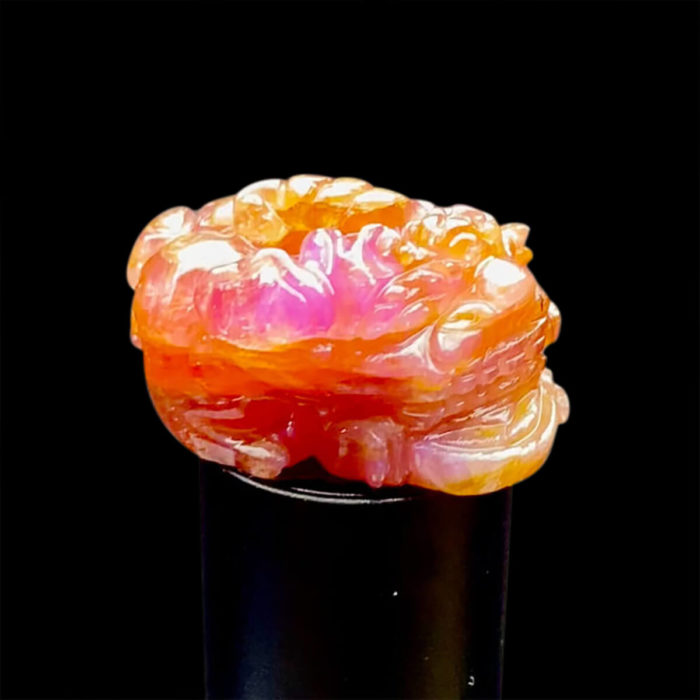 Mặt Dây Chuyền Cụ Tỳ Hưu Ruby Cộng Sinh Sapphire Lục Yên #MRB-0903-04