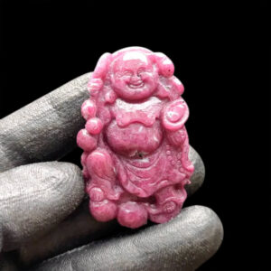 Mặt Phật Di Lặc Ruby Tự Nhiên #MRB-0922-07