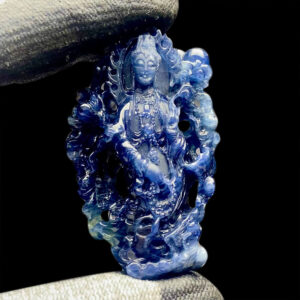 Mặt Quan Thế Âm Bồ Tát Sapphire Xanh Hero #MSP-0903-03