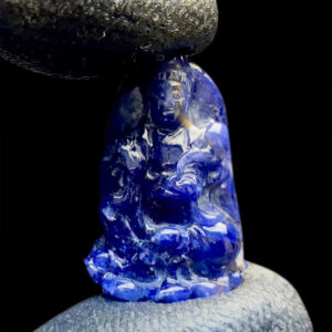 Mặt Quan Thế Âm Bồ Tát Toạ Sen Sapphire Xanh Hero #MSP-0903-04