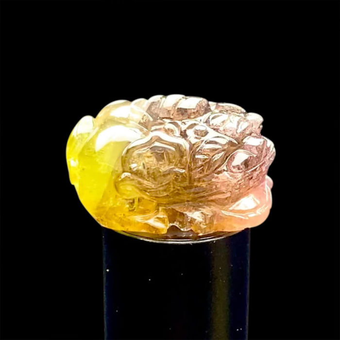 Mặt Cụ Tỳ Hưu Tài Lộc Tourmaline Lục Yên #MTM-0903-01