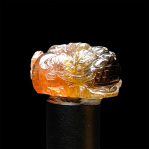 Mặt Cụ Tỳ Hưu Tài Lộc Tourmaline Lục Yên #MTM-0923-01