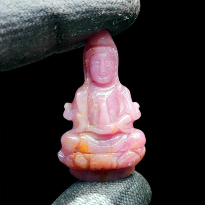 Mặt Quan Thế Âm Bồ Tát Ruby Lục Yên - Tự Nhiên #MRB-1004-02