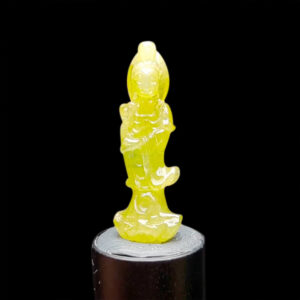 Mặt Quan Thế Âm Bồ Tát Sapphire Vàng vs Xanh lá #MSP-1004-08