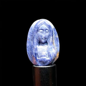 Mặt Đức Mẹ Maria Sapphire Xanh Hero - Tự Nhiên #MSP-1004-13