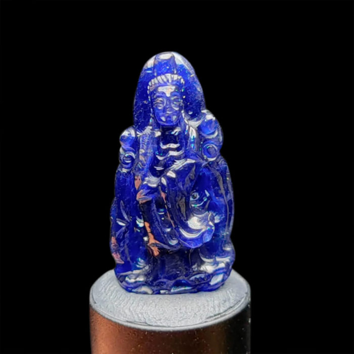 Mặt Quan Thế Âm Bồ Tát Sapphire Xanh Hero #MSP-1004-16
