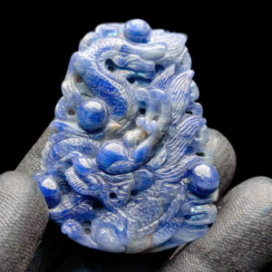 Mặt Rồng Phun Châu Sapphire Xanh Hero #MSP-1007-05