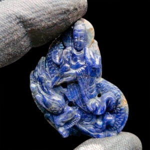 Mặt Quan Thế Âm Bồ Tát Sapphire Xanh Hero #MSP-1007-08